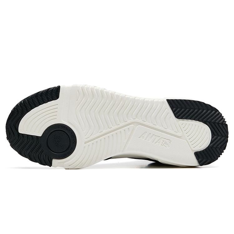 Anta Flame High Top Skateboard Shoes Men's Black White 112238090R-2