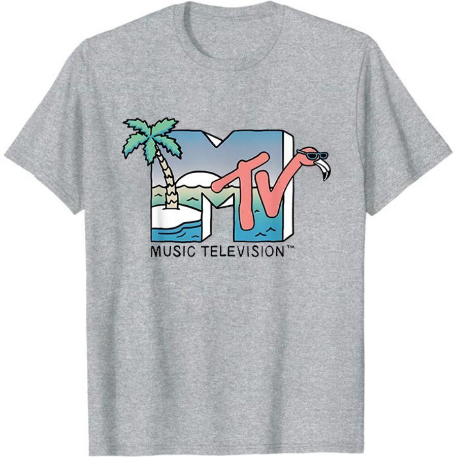 MTV Novelty T-Shirt Beach Island 