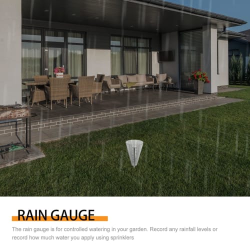 LIOOBO Rain Gauge, Rain Gauge Tube, Rain Gauge, Measurement Test Tube, Easy To Read, 50mm, Underground, Garden, Outdoor, Home Use