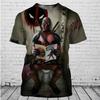 Cute Giraffe Pattern T-shirt For Men Summer 3D Printed Animal Skin T Shirt Fashion Round Neck  Short  Sleeve Tees  Tops  T Shirt