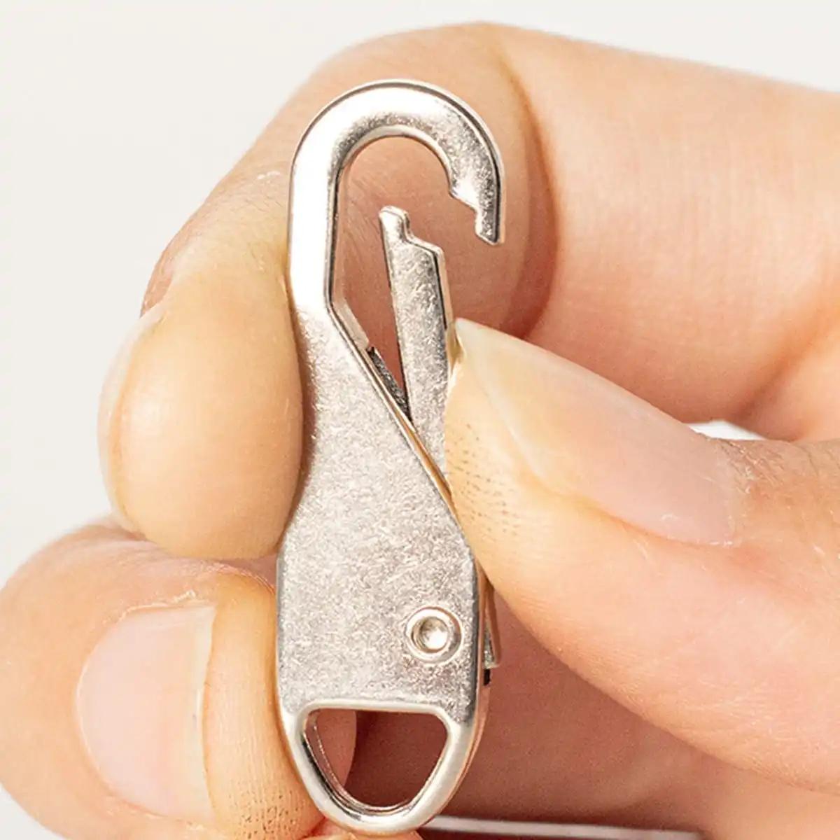 

1 шт.-Универсальный подвижный металлический кодовый замок-сумка с молнией, ремонт молнии, швейная фурнитура, съемный пуллер молнии серебряный