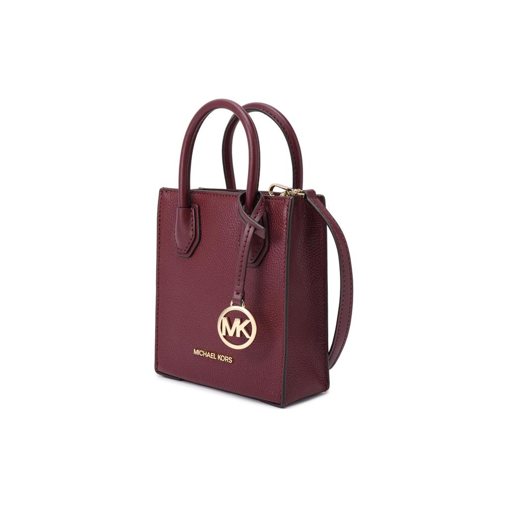 New MICHAEL KORS Mercer Cow Leather Sheet Music Bag, Trunk Bag, Shoulder Bag, Crossbody Bag Mini Women's Fuchsia 35S1GM9T0L-580