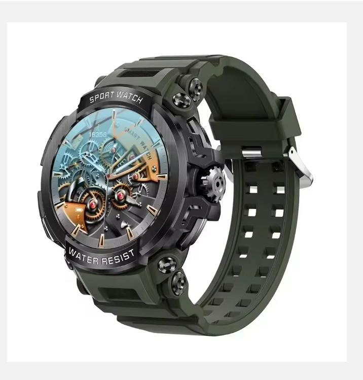 1.5" Bluetooth Call GPS Smart Watch Men 120+ Sports Fitness Tracker Health Monitor Smartwatch for Android IOS 600mAh T90