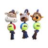 Pet Dog Corduroy Tennis Ball Cotton Rope Teething Interactive Toy