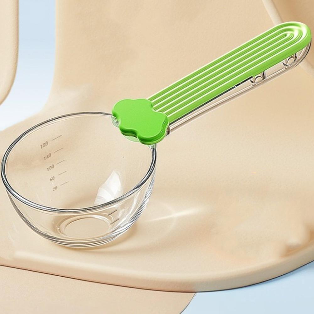 

Large Capacity Cat Food Scoop Clear Scale Cat Food Measuring Spoon Pet Food Spoon for Dogs Cats зелёный