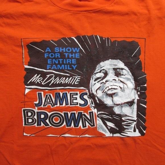 vtg James Brown T-shirt Orange All Sizes S to 5XL XZ483 Unisex T-Shirt XL