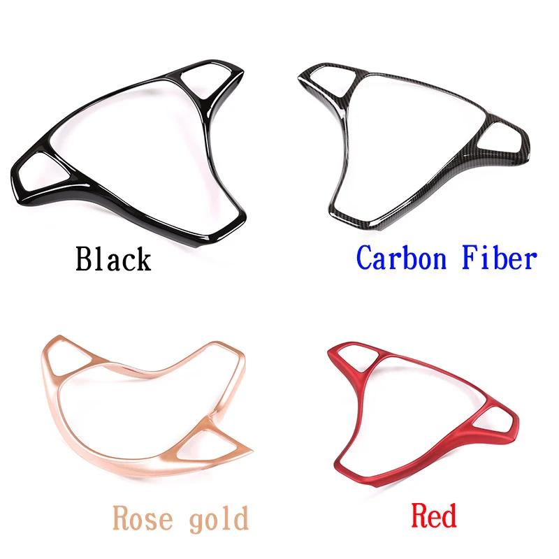 Car Accessories Steering Wheel Frame Cover Trim For Mercedes Benz A B C E GLC GLA CLA Class W176 W246 W205 W213 X253 X156 C117