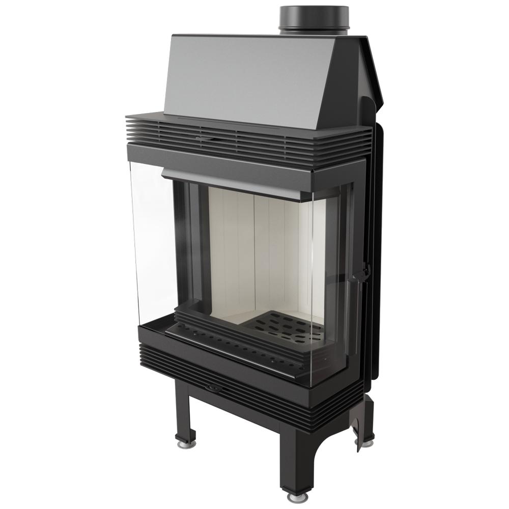 Air Fireplace Insert KRATKI BLANKA LP 8 kW Ø 160 Assembly Kit