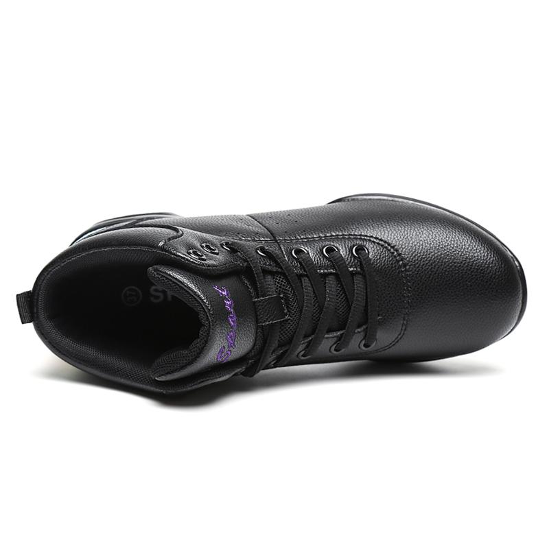 Damen/Mädchen, Leder, weiche Sohle, mittlere Oberseite, Tanzschuhe, Jazz-Übungs-Tanzschuhe, Tanz-Turnschuhe