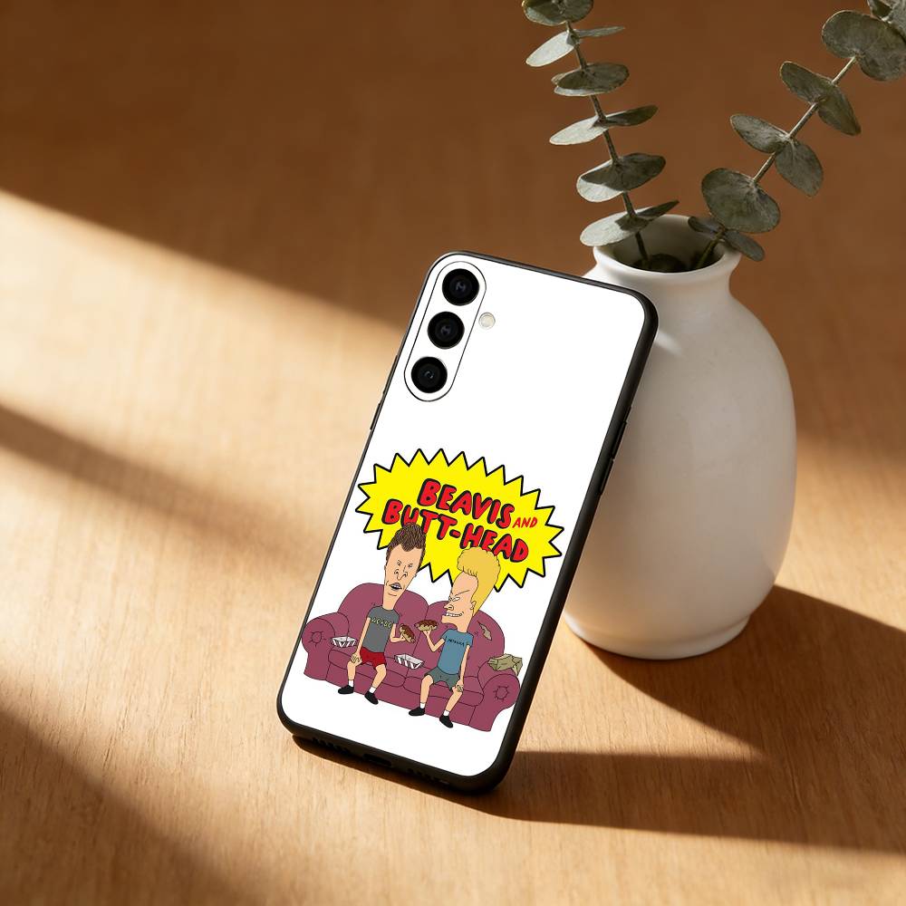 Cartoon B-Beavis and Butt-head Phone Case For Samsung GalaxyA13,21s,22,31,32,52,53,71,72,73,Soft Black Cover
