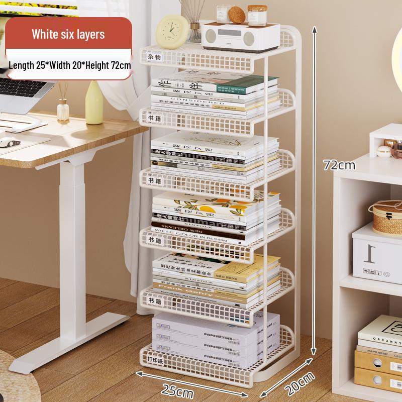 Desktop Book Organizer and Storage Rack