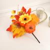 Frunze de arțar false de lungă durată, ușor de întreținut, dovleci artificiali, frunze de arțar pentru recolta, petrecerile de Halloween de Ziua Recunoștinței
