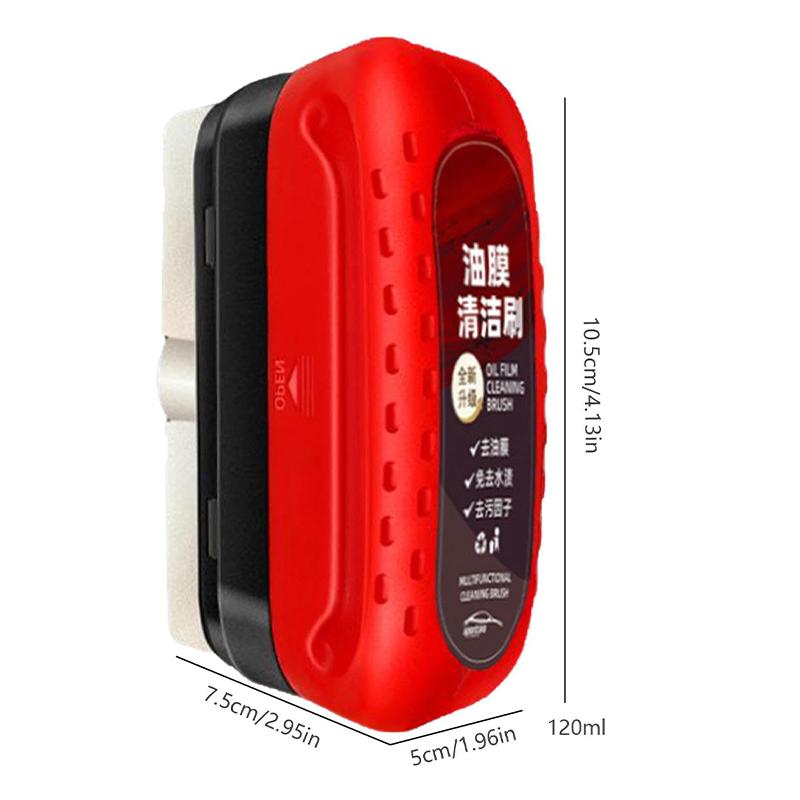 Car Glass Oil Film Cleaning Brush Powerful Windshield Cleaner Car Glass Cleaning Brush Sponge Cleaning Brush Car Cleaning Tool