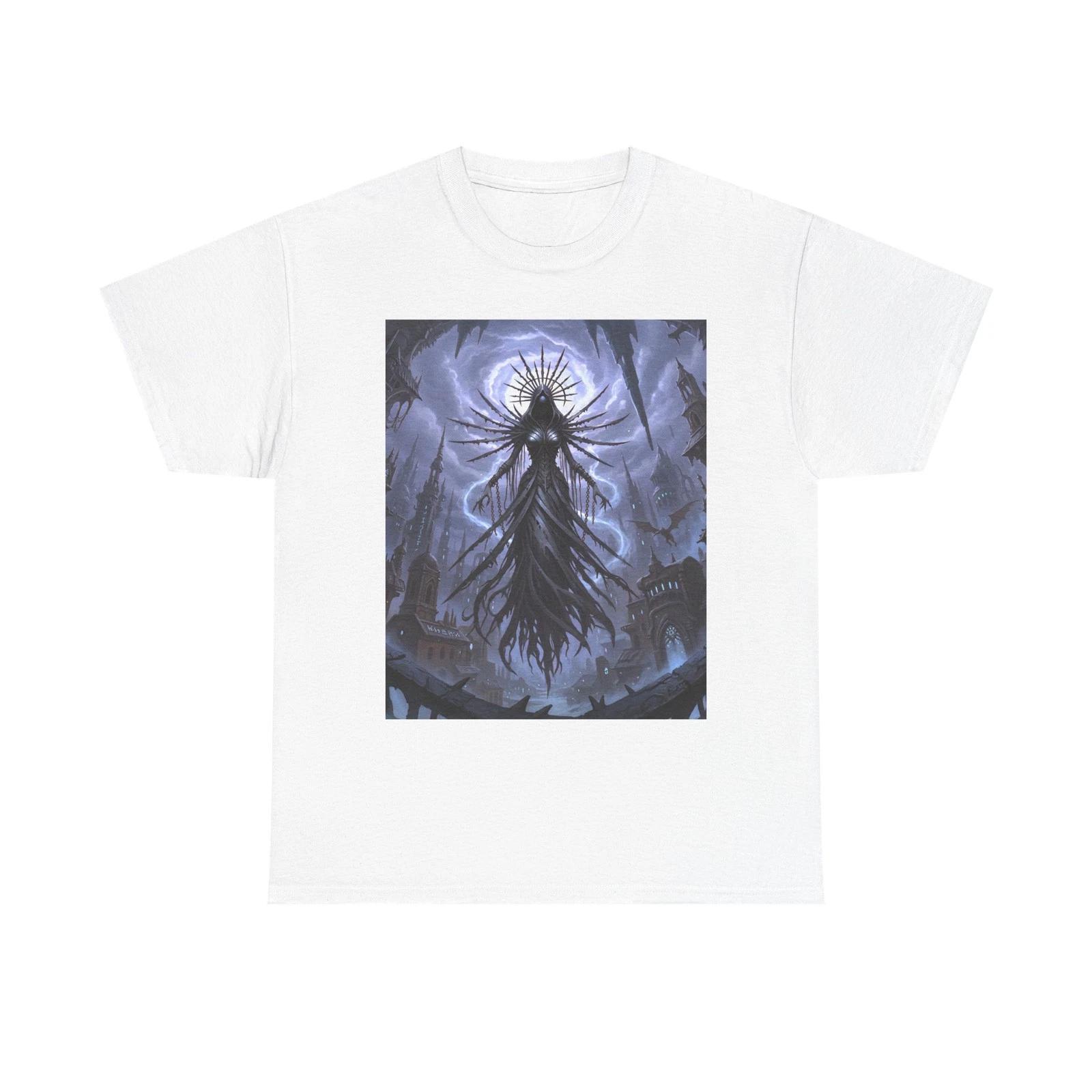 Темное Фэнтези Готическая Леди Боли Унисекс Футболка из Плотного Хлопка 2XL