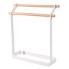 Stable Vertical Towel Holder Double Bar Washcloth Dishcloth Hanger  for Home