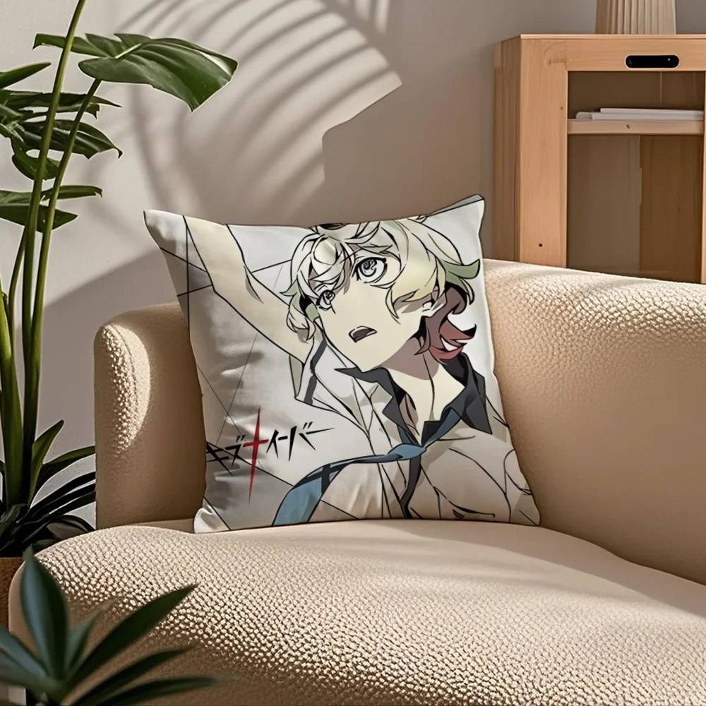 K-Kiznaiver Anime Pillow Case Comfort Sofa Bed Silky elegant Invisible zipper Custom Decorative cushion cover