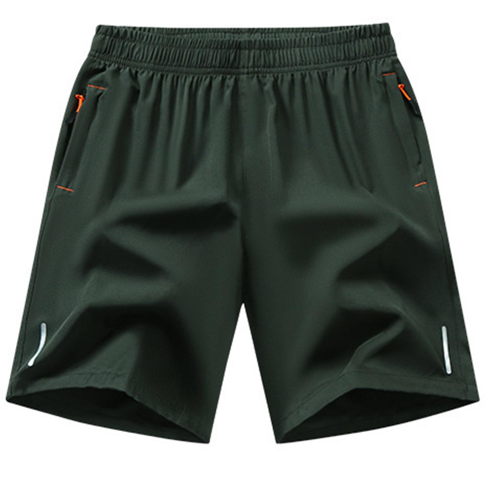 

Men s Shorts Running Sports Loose Beach Pants L армия зеленый
