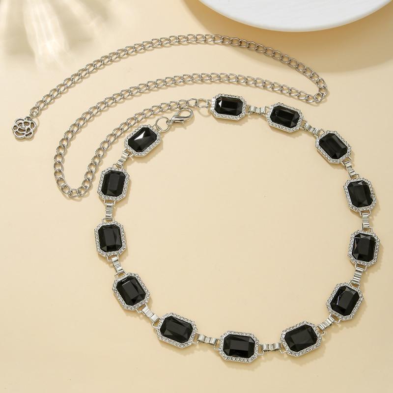 1Pcs Vintage Metal Crystal Rhinestone Waist Belly Belt Chain For Women New Fashion Summer Beach Bikini Body Jewelry New