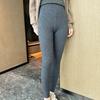 Women's 12-Gauge Cashmere Pants - Warm, High-Waisted, Tummy-Control Base Layer, Highly Elastic and Slimming