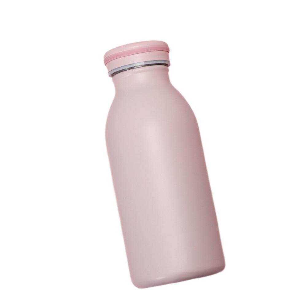 

Модная спортивная бутылка для воды из нержавеющей стали, прямая вакуумная термокружка для кофе, для улицы Pink-S