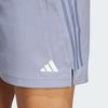 Adidas Gym Heat Shorts With Three Stripes Logo Quick-Dry Fitness Sports Shorts Men Shorts Silver Gray Violet IS1293