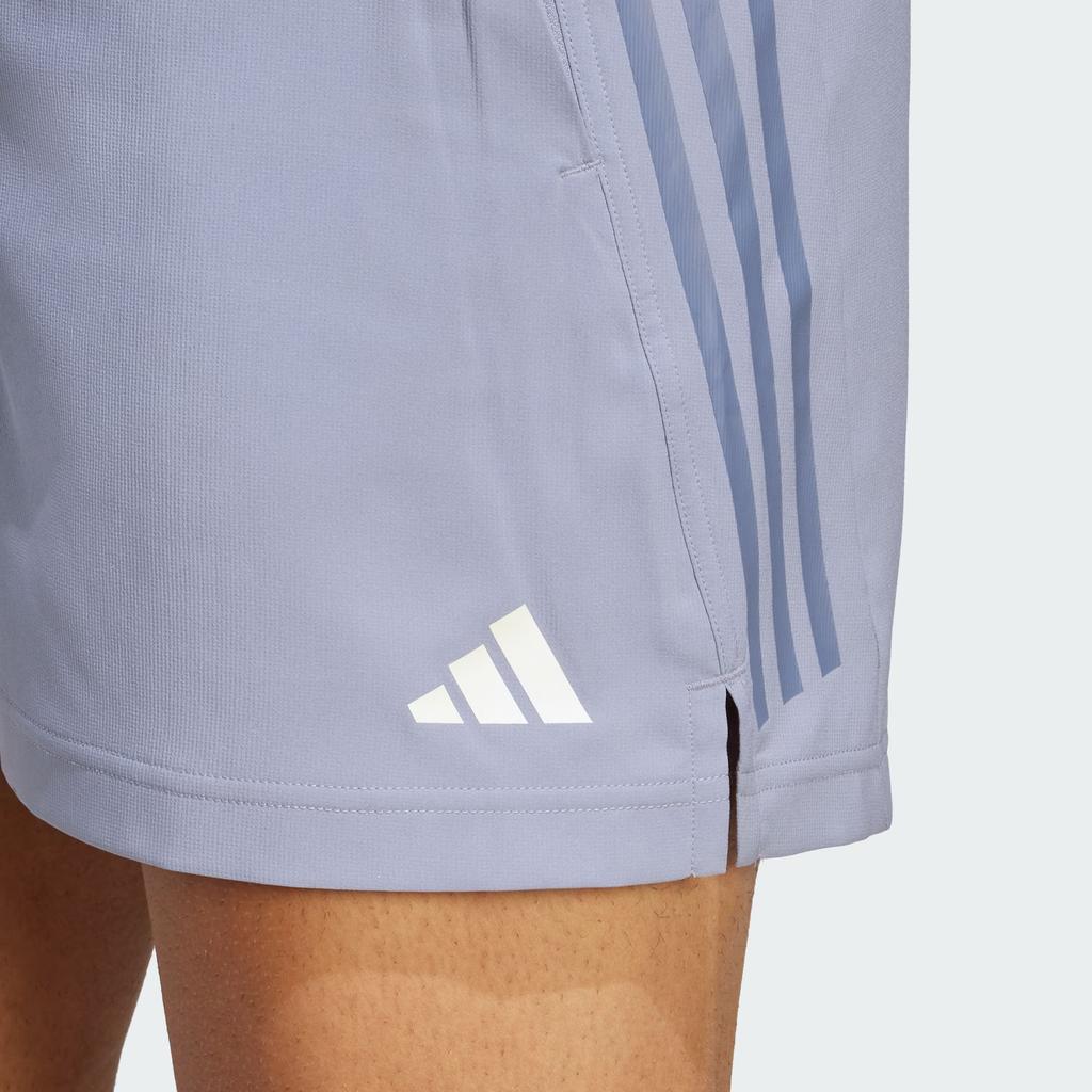 Adidas Gym Heat Shorts With Three Stripes Logo Quick-Dry Fitness Sports Shorts Men Shorts Silver Gray Violet IS1293