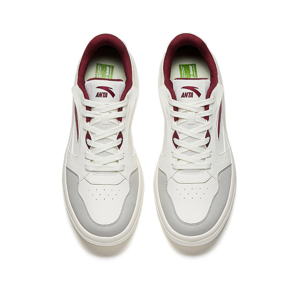 Anta Light Breeze 2 Skateboard Shoes Men's White Gray Red 912618018-2