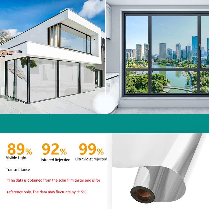 Protecție intimitate protecție solară izolare termică folie sticlă ferestre balcoane oglinzi unidirecționale autocolante folie geam