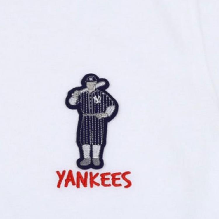 New MLB Straight T Shirt Unisex White 31TSCK931-50W