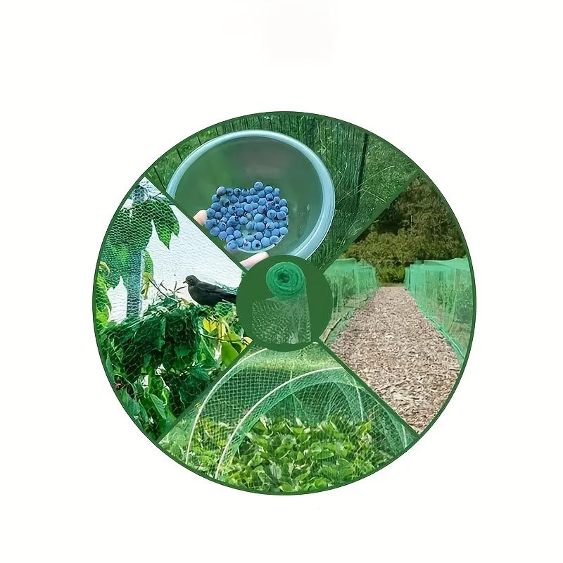 Durable Green PE/PP Garden Protection Net for Vegetables, Fruit Trees, and Potted Plants - Bird-Proof Mesh with Fine Weave for S