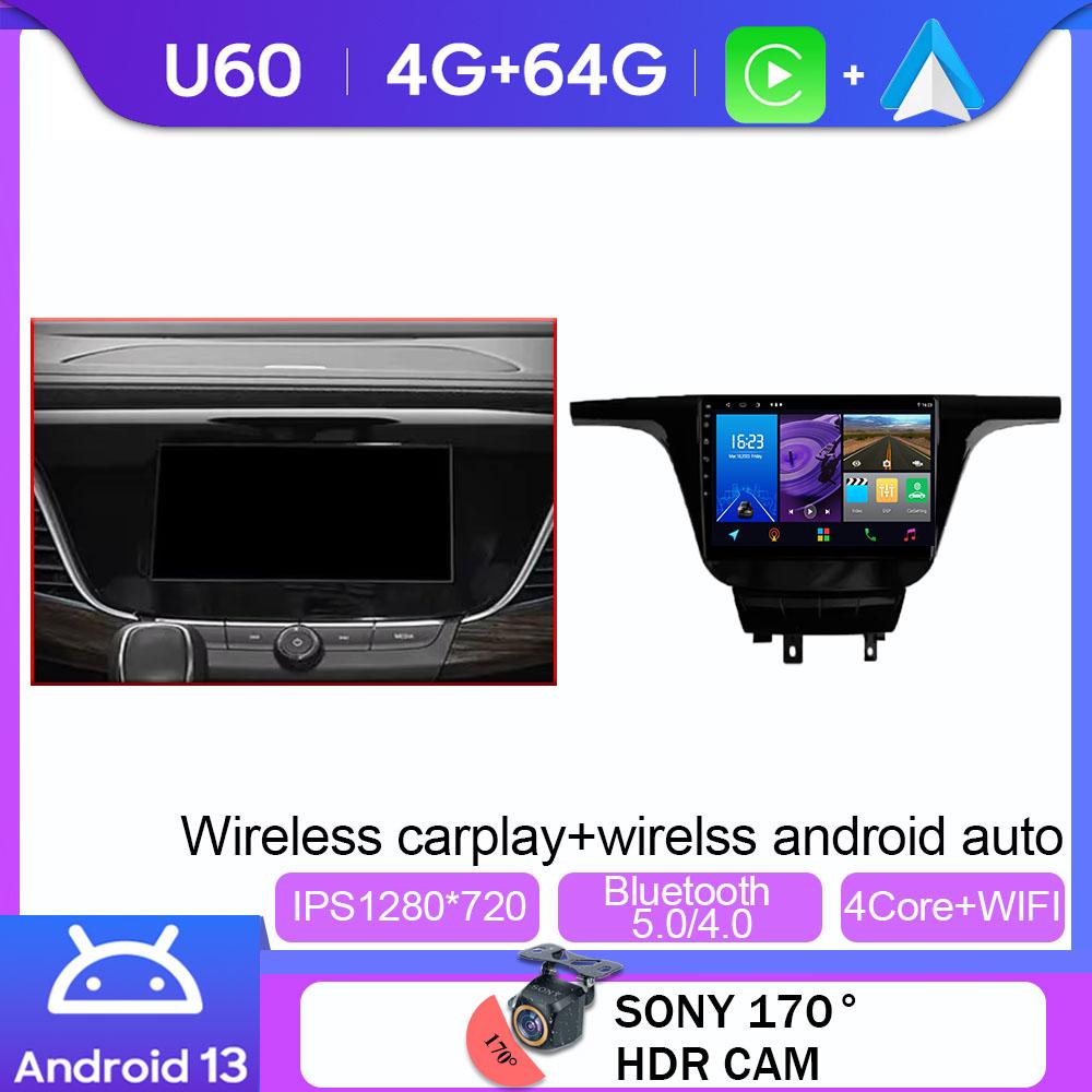 Carpaly Android For Buick GL8 3 2017 - 2020 Car Radio Multimedia Video Player Navigation Stereo GPS BT WIFI DVD No 2Din