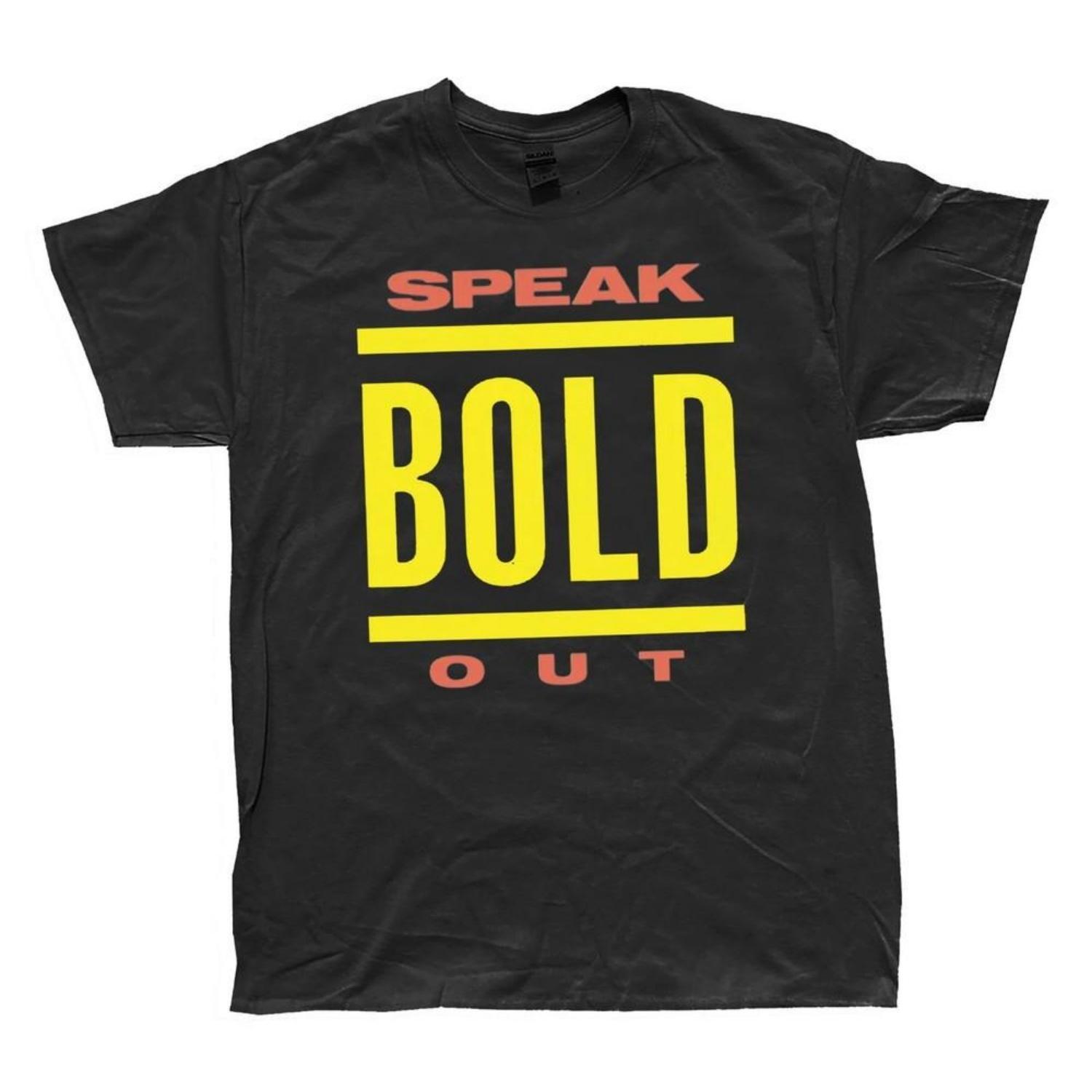 

Bold #039;Speak Out#039;#039; TShirt Unisex T-Shirt XXXXXL чорний