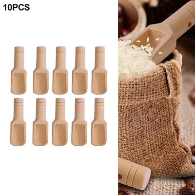 Holzlöffel Süßigkeiten Gewürze Mini Salz Zucker Löffel 2,4x7,8 cm