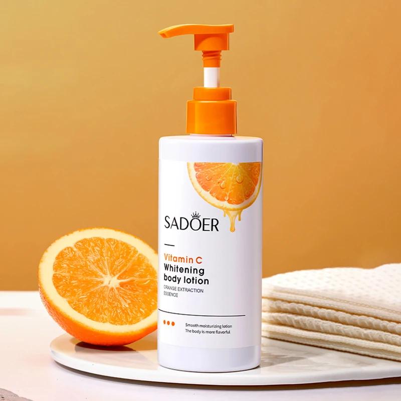 

Vitamin C Body Lotion Whitening Creams Moisturising Exfoliating Leg Arm Back Body Skin Care Cream for Women Men
