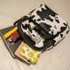 Double Shoulder Women's Bag Snake Print Cow Color Trendy Personality Fashion Double-layer Texture