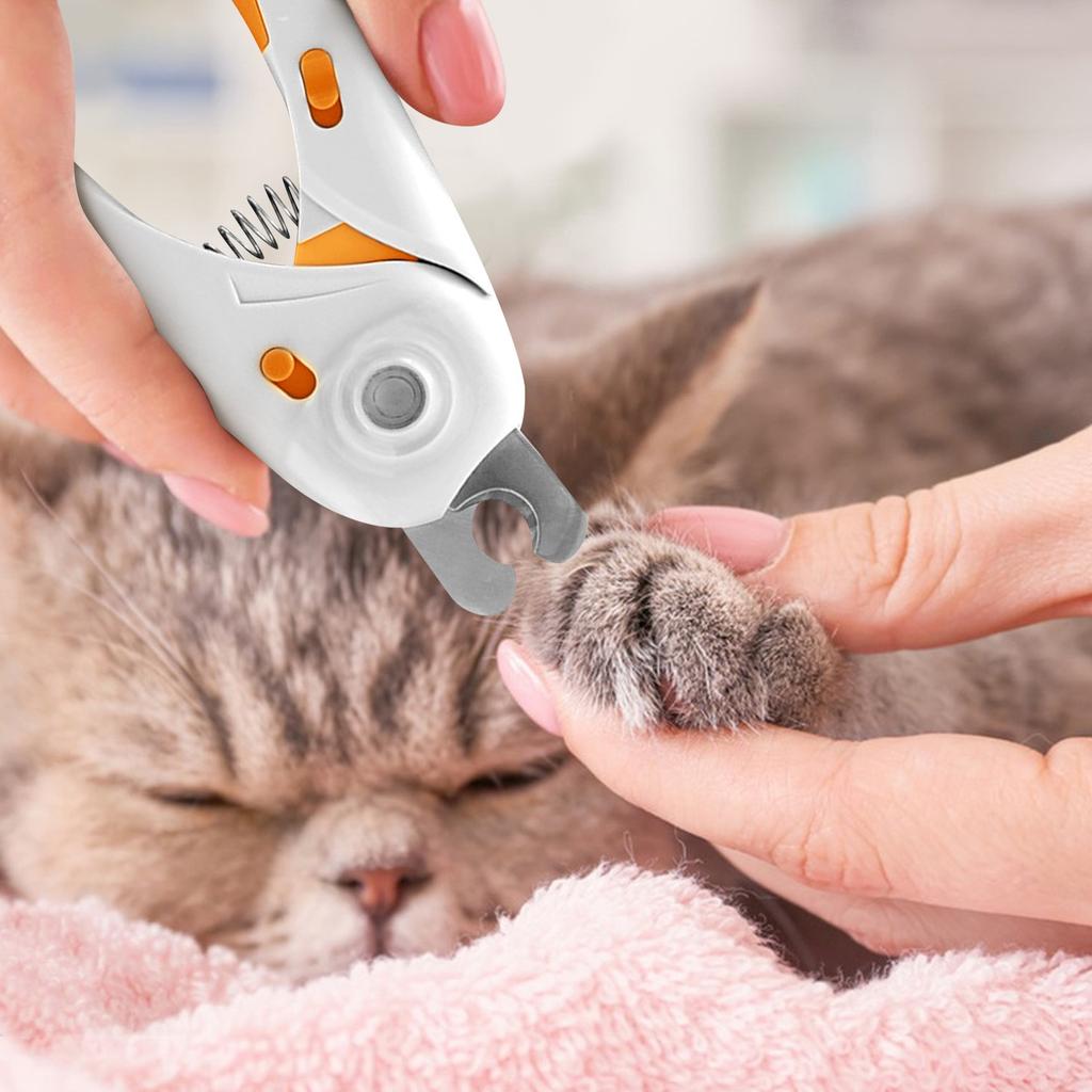 Cat Nail Clippers With Light Stainless Steel Nail Clippers Cat Nail Clippers With File Pet Nail Clippers
