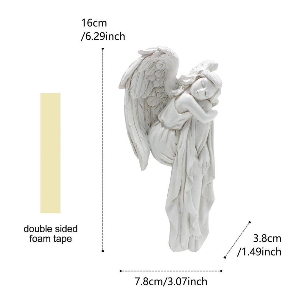 Engelsflügel Harz Türrahmen Ornament für Wohnzimmer Dekor