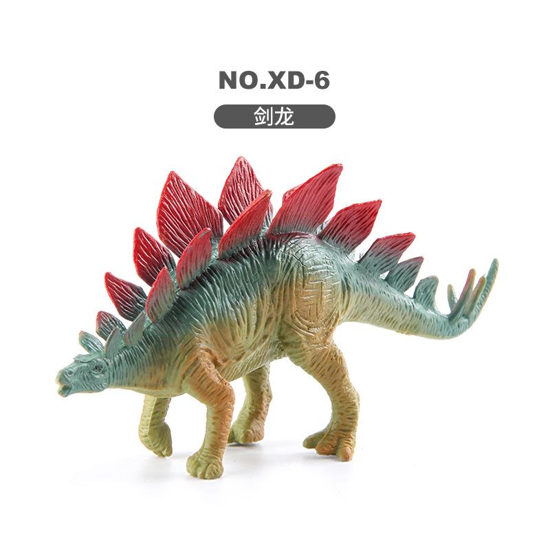 Children'S Simulated Dinosaur Jurassic Animal Ornament Mini Dinosaur Model Various Stegosaurus Triceratops Ornament Toys