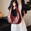 PU Hobo Bag Women's Fashion Shoulder Tote with Stud Detail Soft Texture Casual Everyday Handbag