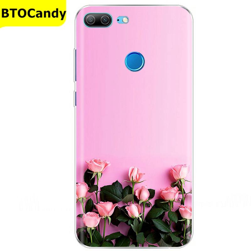 Etui For Honor 9 Lite Etui Kwiat Miękki Silikon Couqe Etui na Telefon Huawei Honor 9 Lite Etui Na Tył Honor9 9lite Coque Funda