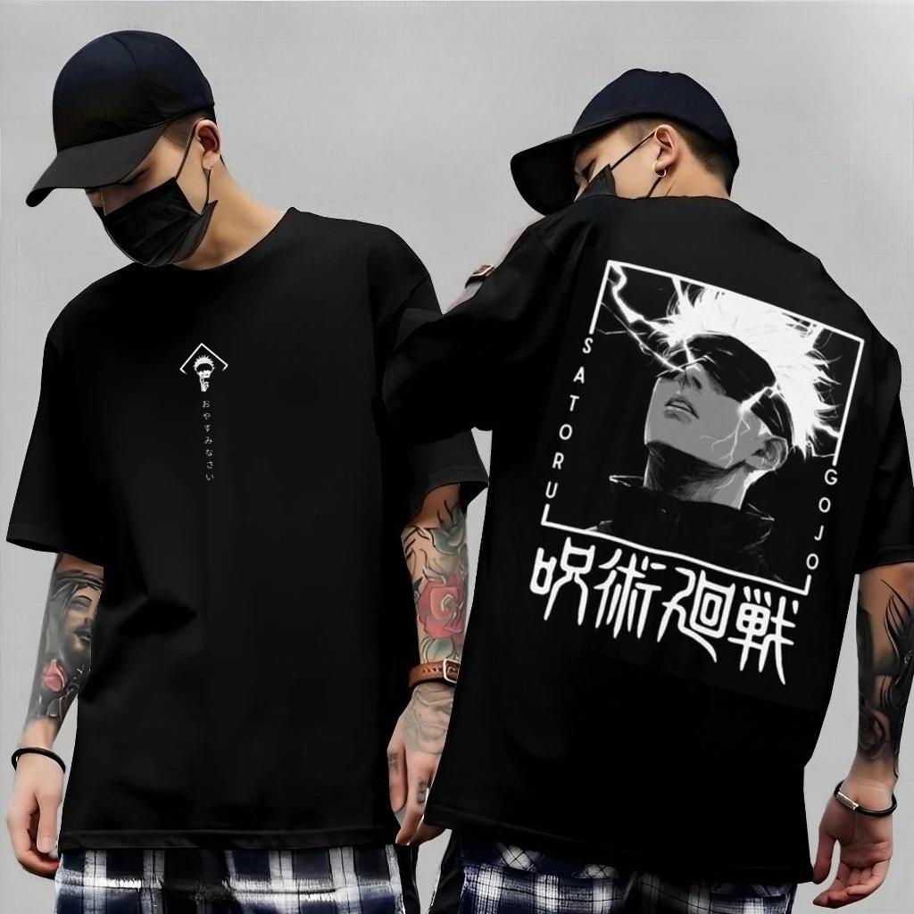 Anime Gojo Satoru Jujutsu Kaisen Printed T-shirt Men's and Women's T-shirt Men's Top Sports T-shirt Men's T-shirt Summer Tee New