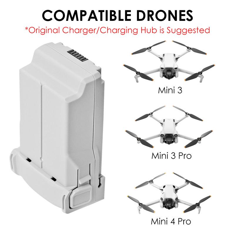 Long-Life Replacement Battery for DJI Mini 4 Pro, Mini 3 Pro, Mini 3 Drones