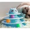 Ball Tower for Cats Interactive Toy Ball Carousel