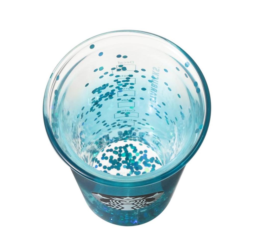 Starbucks Double-Wall Heat-Resistant Glass, Turquoise Gradient, 355ml