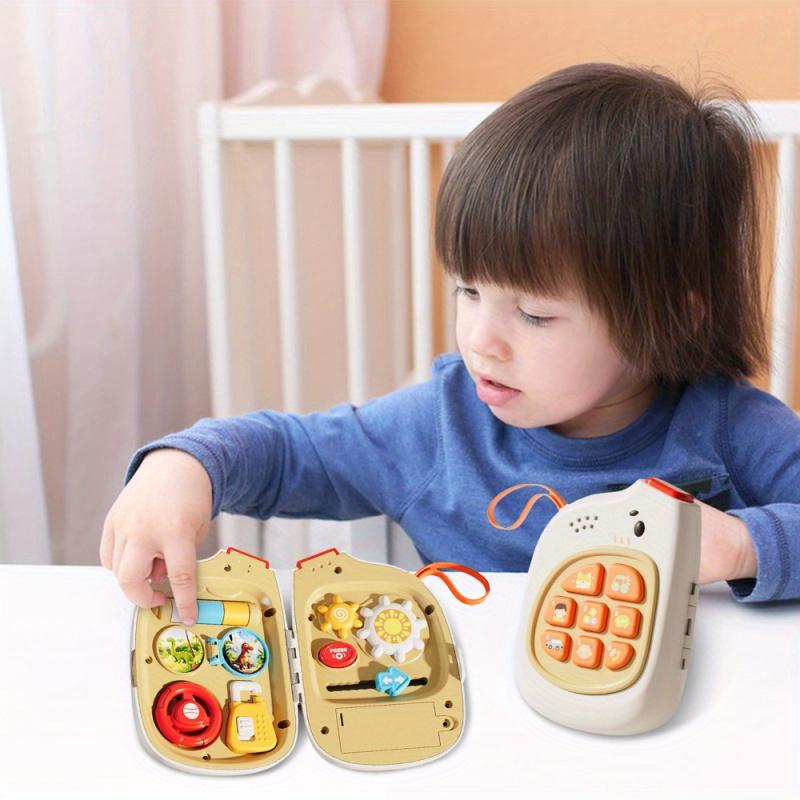 8 Key Cute Elephant Musical Phone Talking Learning Machine Toddler Toy Educational  Music Mobile Toy With Lights