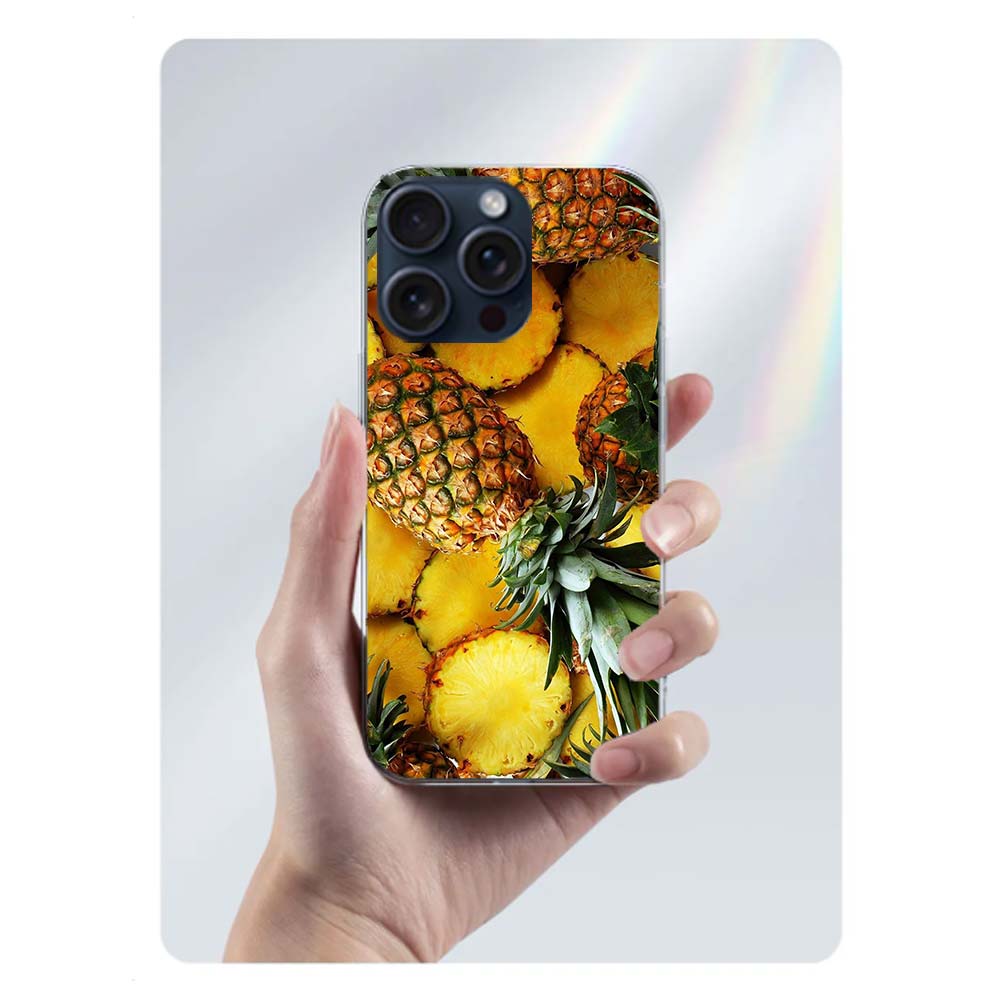 Harvest Pineapple Clear Phone Case For Iphone 17 Air 16 Pro Max 15 Pro 14 Plus 17E 16E 11 13 12 Mini Cover Cases Fundas Cell TPU
