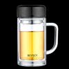 Fuguang Mingya Double-Layer Glass Office Tea Cup 520ml