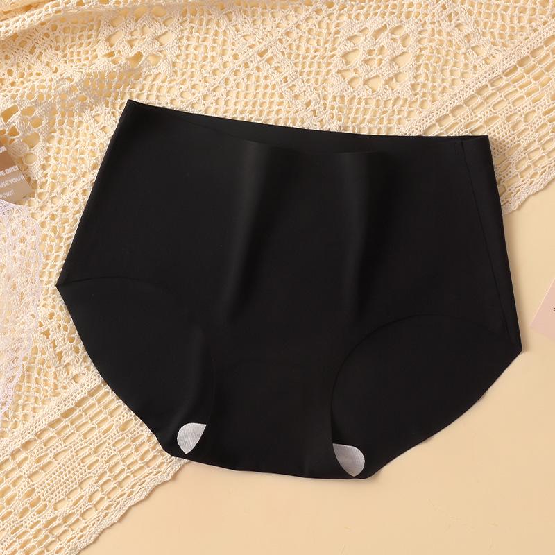 7A Mulberry Silk Mid-Waist Seamless Women's Panties with Antibacterial Crotch - Myelad Breathable Milk Skin Triangle.