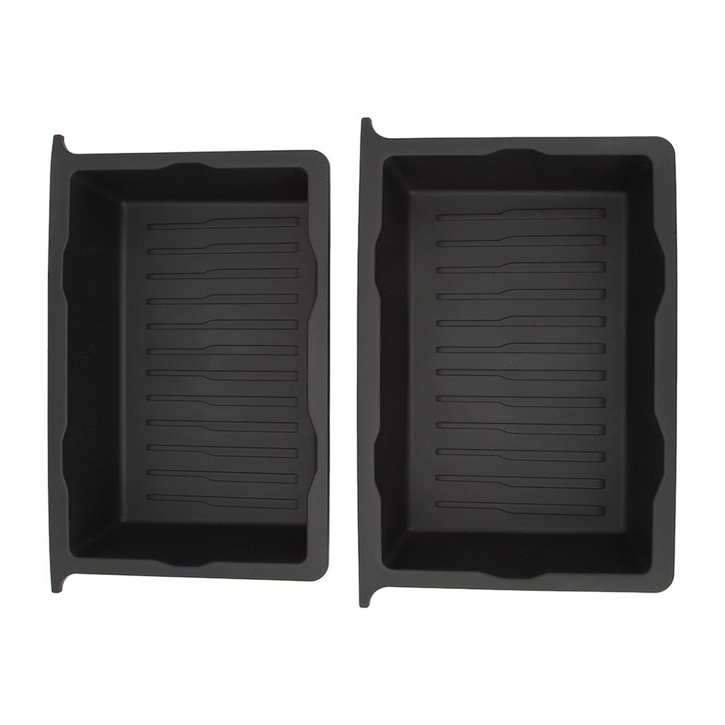 2 st Förvaringslåda under sätet Under sätesorganisatör Behållare Fack Ersättning för Tesla Model Y