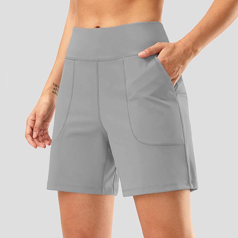 Women Seamless Sport Shorts Summer Elastic Scrunch High Waist Push Up Tummy Control Gym Fitness Workout Yoga Shorts